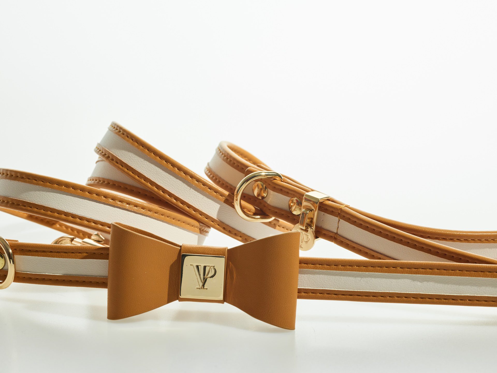Paw Vuitton Denim Leash and Harness Set